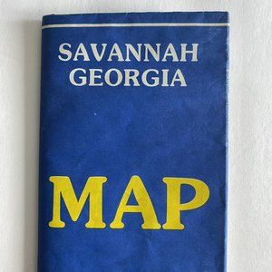 1986 Savannah Georgia Map Great Southern Federal Savings Bank Ad Champion Map